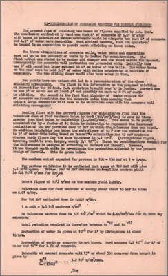 Re-consideration of shielding required for Harwell cyclotron (11 July 1946)