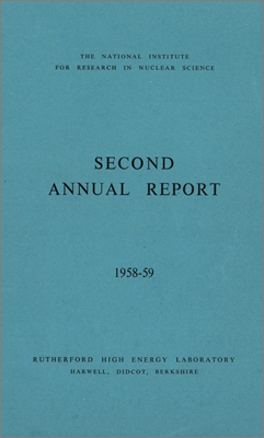 NIRNS Second Annual Report for Rutherford High Energy Laboratory (1958-59)