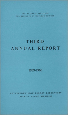 NIRNS Third Annual Report for Rutherford High Energy Laboratory (1959-60)