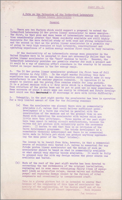 A note on the extension of the Rutherford Laboratory Proton Linear Accelerator (Stafford, Paper no.6, 16 March 1960)