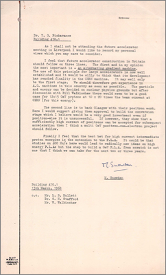 Remarks from M Snowden (for meeting on 16 March 1960)