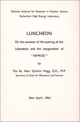 Luncheon menu (24 April 1964)