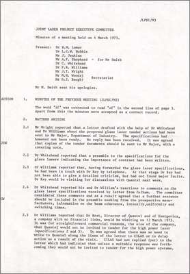 JLPEC/M3 Minutes of meeting (4 March 1975)