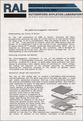 Aleph Electromagnetic Calorimeter