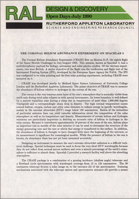 The Coronal Helium Abundance experiment on SpaceLab 2