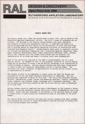 Council Works Unit (CWU)