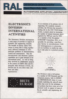 Electronics Division: International Activities