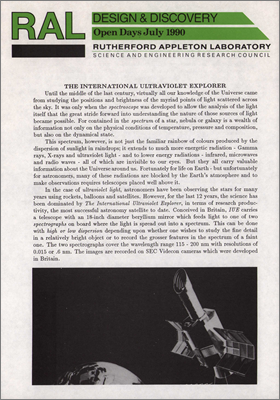 The International Ultraviolet Explorer (IUE)