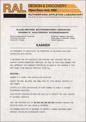 Karlsruhe Rutherford Medium Energy Neutrino Experiment (KARMEN)
