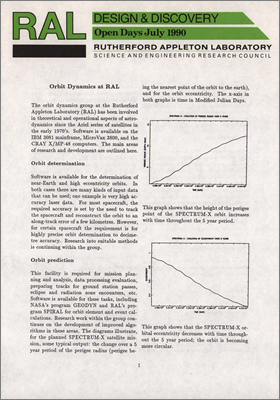 Orbit dynamics at RAL