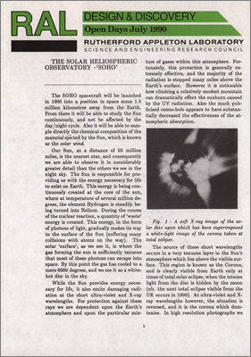 The Solar Heliospheric Observatory (SOHO)