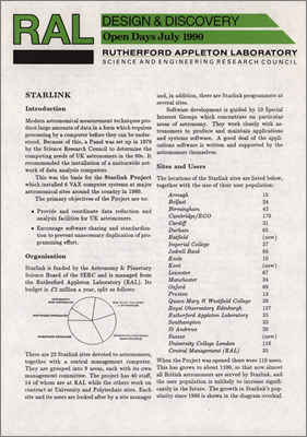 STARLINK Project: Computing facilities for UK astronomers
