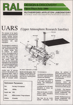 Upper Atmosphere Research Satellite (UARS), Microwave Limb Sounder (MLS) and Improved Stratospheric and Mesopheric Sounder (ISAMS)
