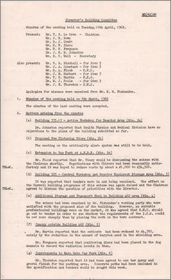 BC(62)26 Minutes of meeting (10 April 1962)