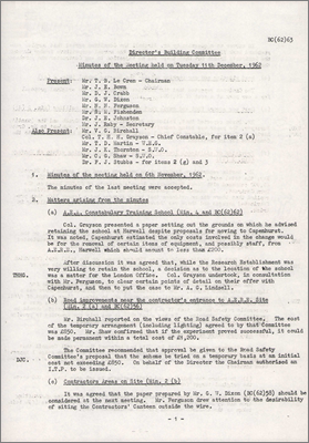 BC(62)63 Minutes of meeting (11 December 1962)