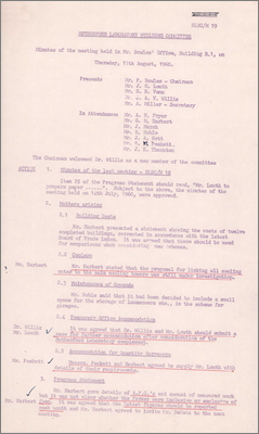 RLBC/M19 (Includes list of MWO, 11 August 1960)