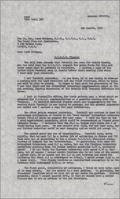Letter to Lord Bridges concerning a request for extra funding for Rutherford and the Electron Laboratories (1 August 1963)