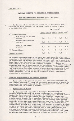 NI/GP/63/10 Five-year financial forecast 1964/65 to 1968/69: Final text (10 June 1963)