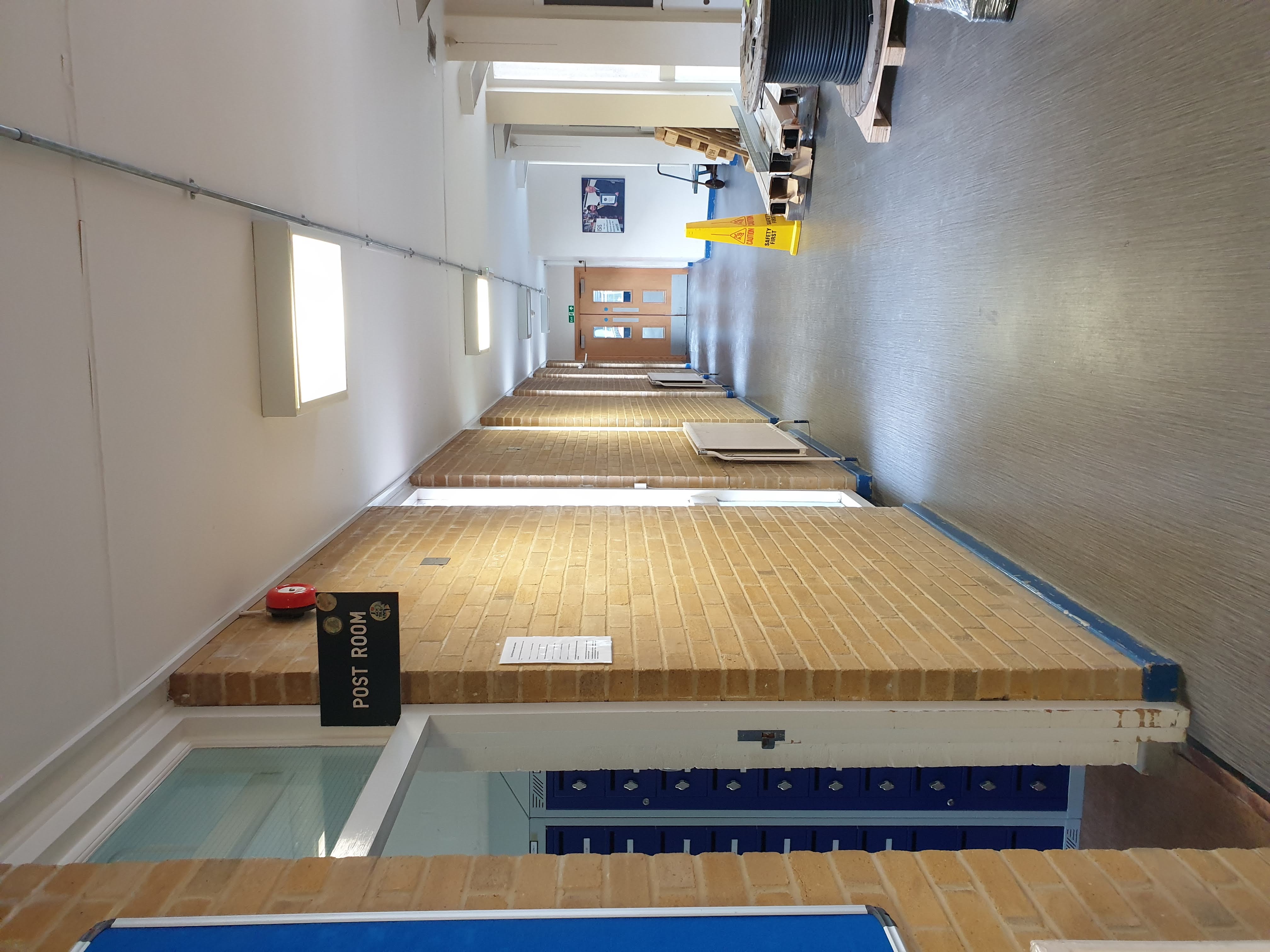 North side of corridor looking east