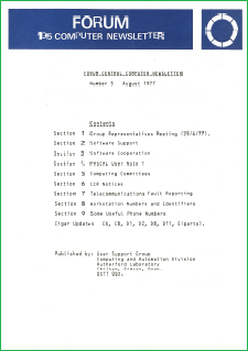 Forum no.3 Part 1 (August 1977)