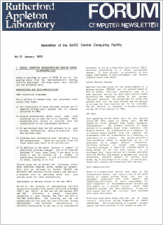 Forum no.31 (January 1983)