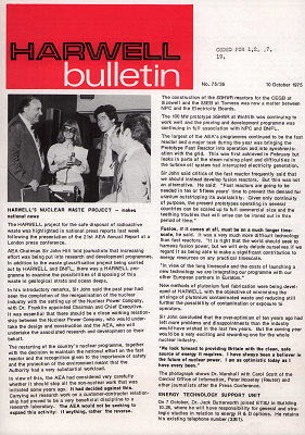 Harwell Bulletin (10 October 1975)
