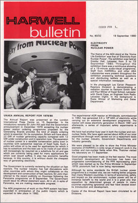 Harwell Bulletin (19 September 1980)