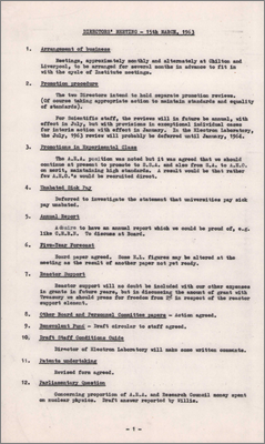 Director's Meeting (15 March 1963)