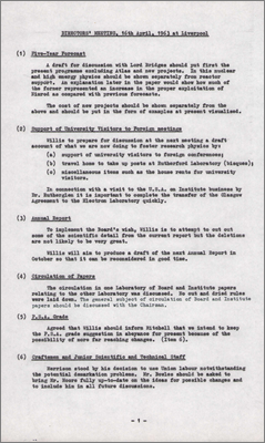 Director's Meeting (16 April 1963 at Liverpool)