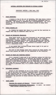 Director's Meeting (12 June 1963 at Liverpool)