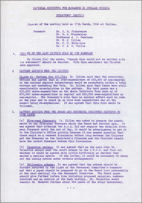 Director's Meeting (18 March 1964 at Chilton)