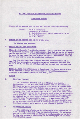 Director's Meeting (20 May 1964 at DL)