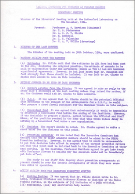 Director's Meeting (9 December 1964)