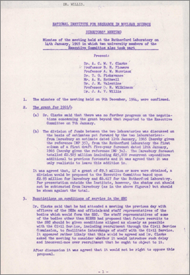 Director's Meeting (14 January 1965)