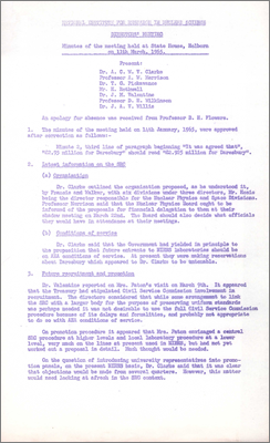 Director's Meeting (11 March 1965)