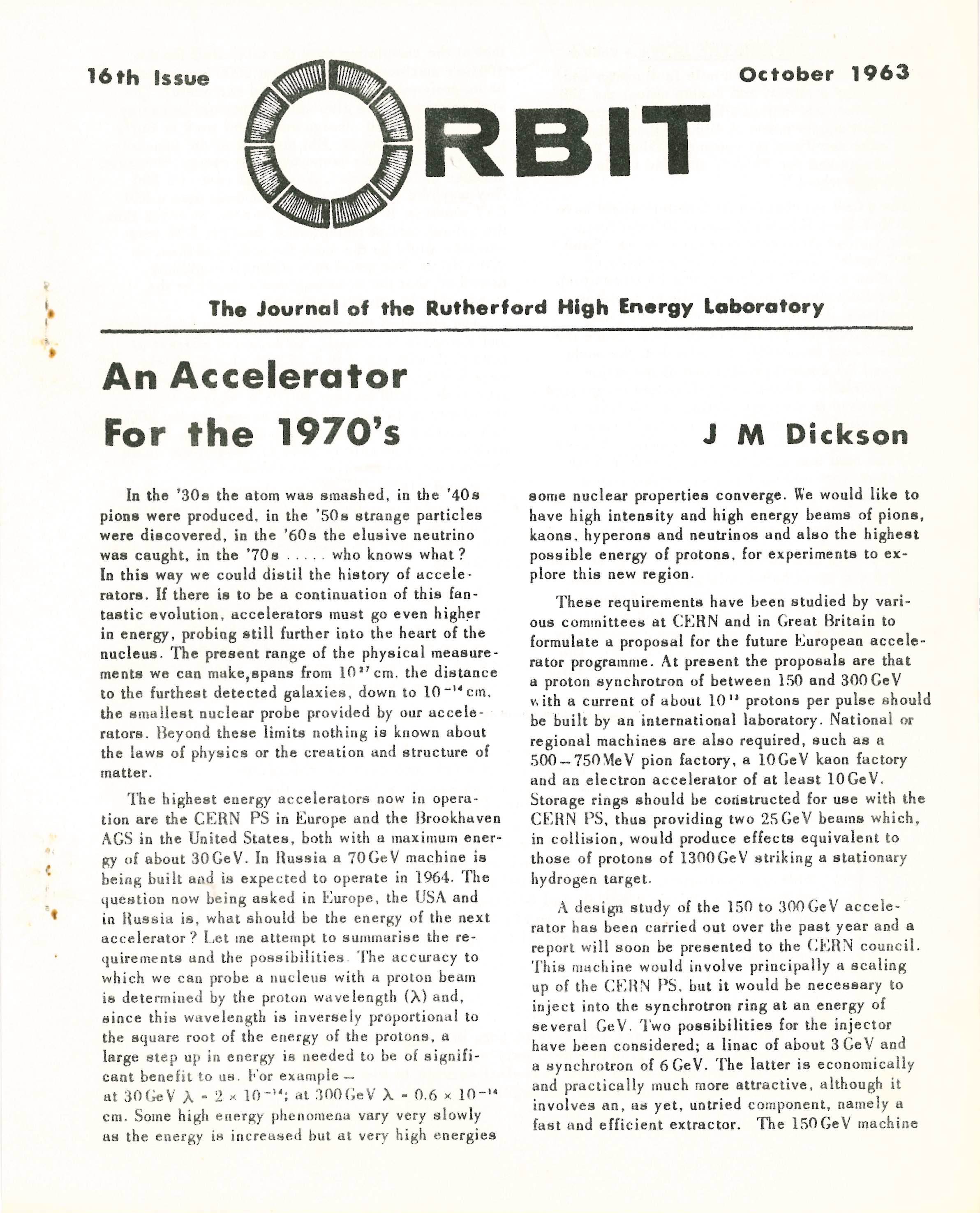 Issue 16 (October 1963)