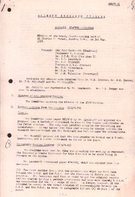 NIR/M.24: Minutes of the 24th Meeting held on 3 May 1965 including Appendix: Main recommendations of the Study Group on High Intensity Sources of Thermal Neutrons