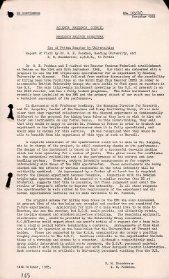 RR4 (65/66): Use of Petten Reactor by Universities (November 1965)