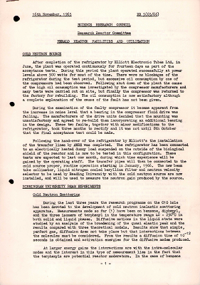 RR5 (65/66): HERALD Reactor Facilities and Utilisation (16 November 1965)