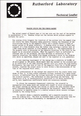 A5.1 Peaking Strips for the Nimrod Magnet