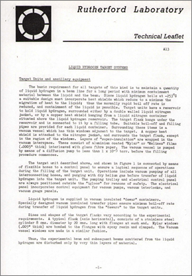 A13 Liquid Hydrogen Target Systems