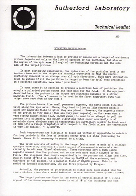 A29 Polarized Proton Target