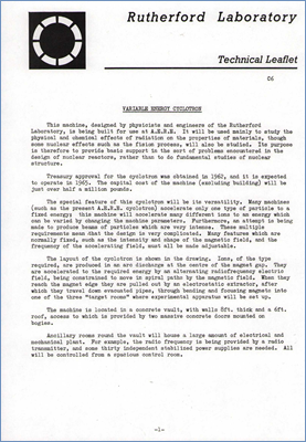 C6 Variable Energy Cyclotron