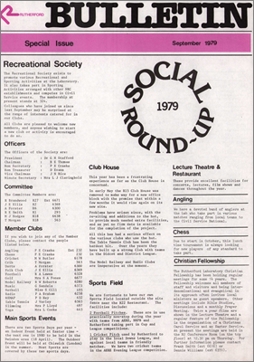 Social round-up, September 1979