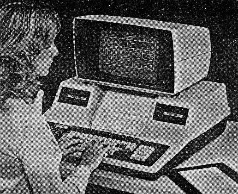 Fig. 2.  On-line terminal with preformatted screen layout.