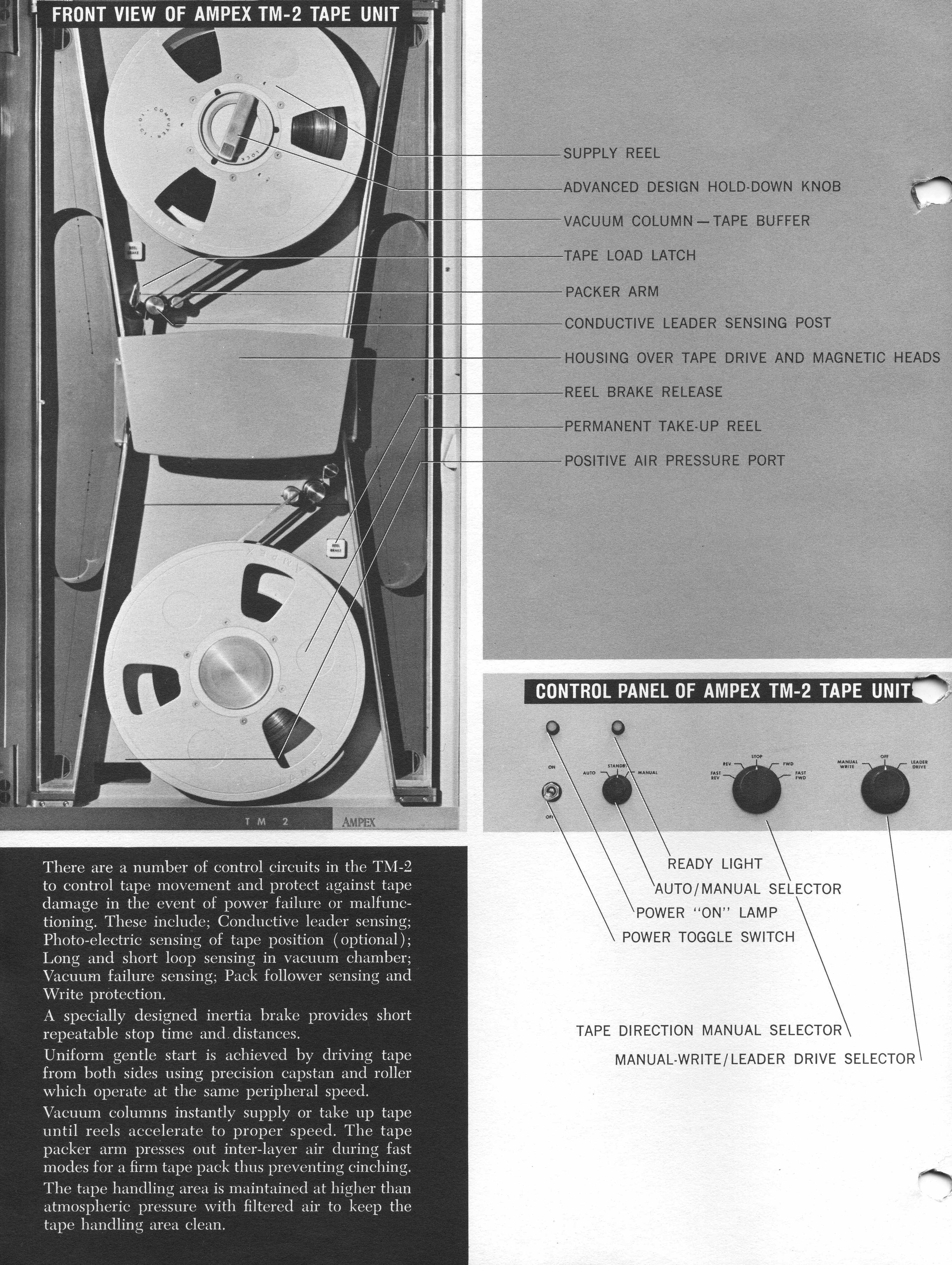 Ampex TM-2 Tape Deck:2
