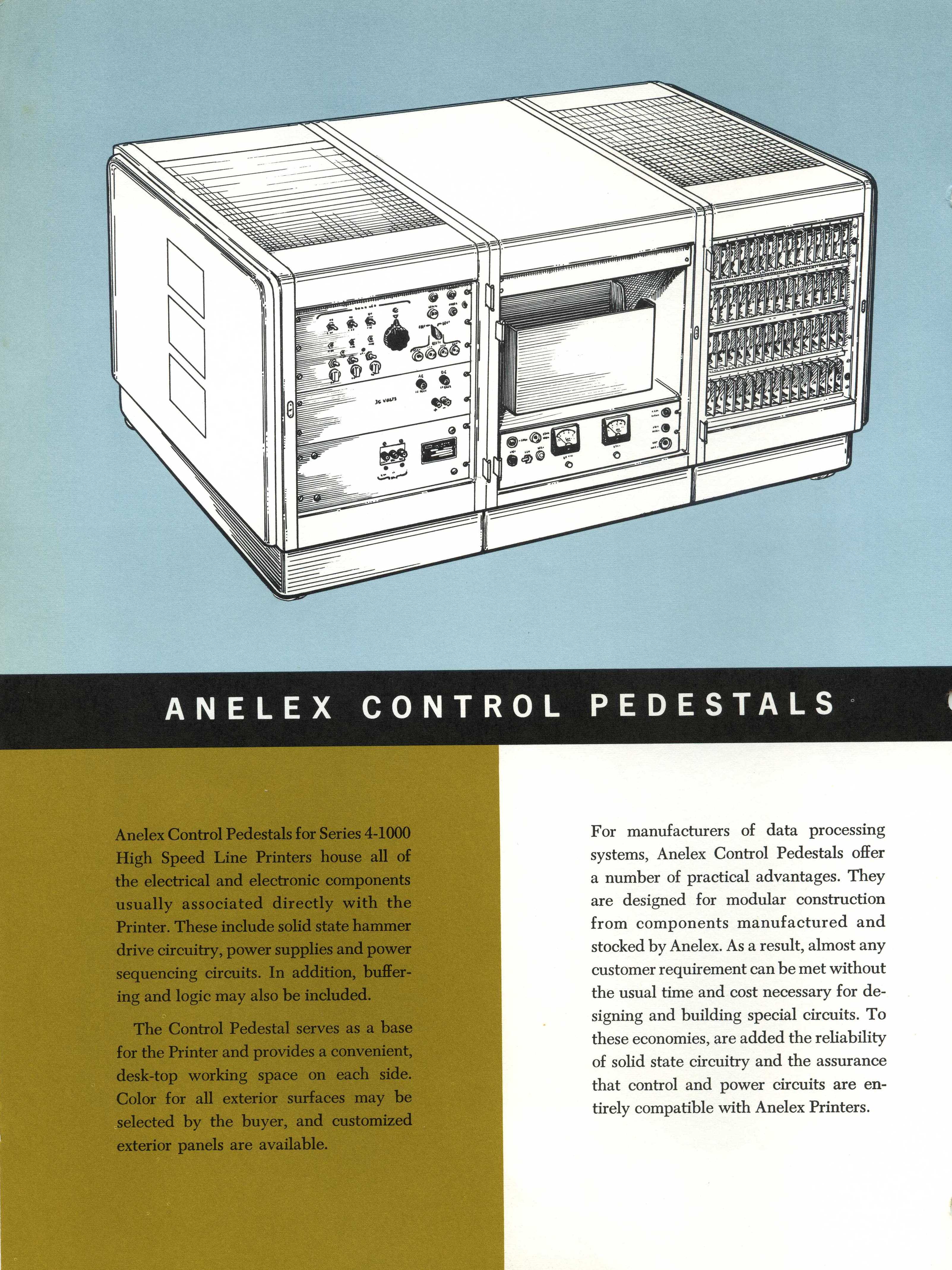 Anelex Series 4-1000 Lineprinter: 4