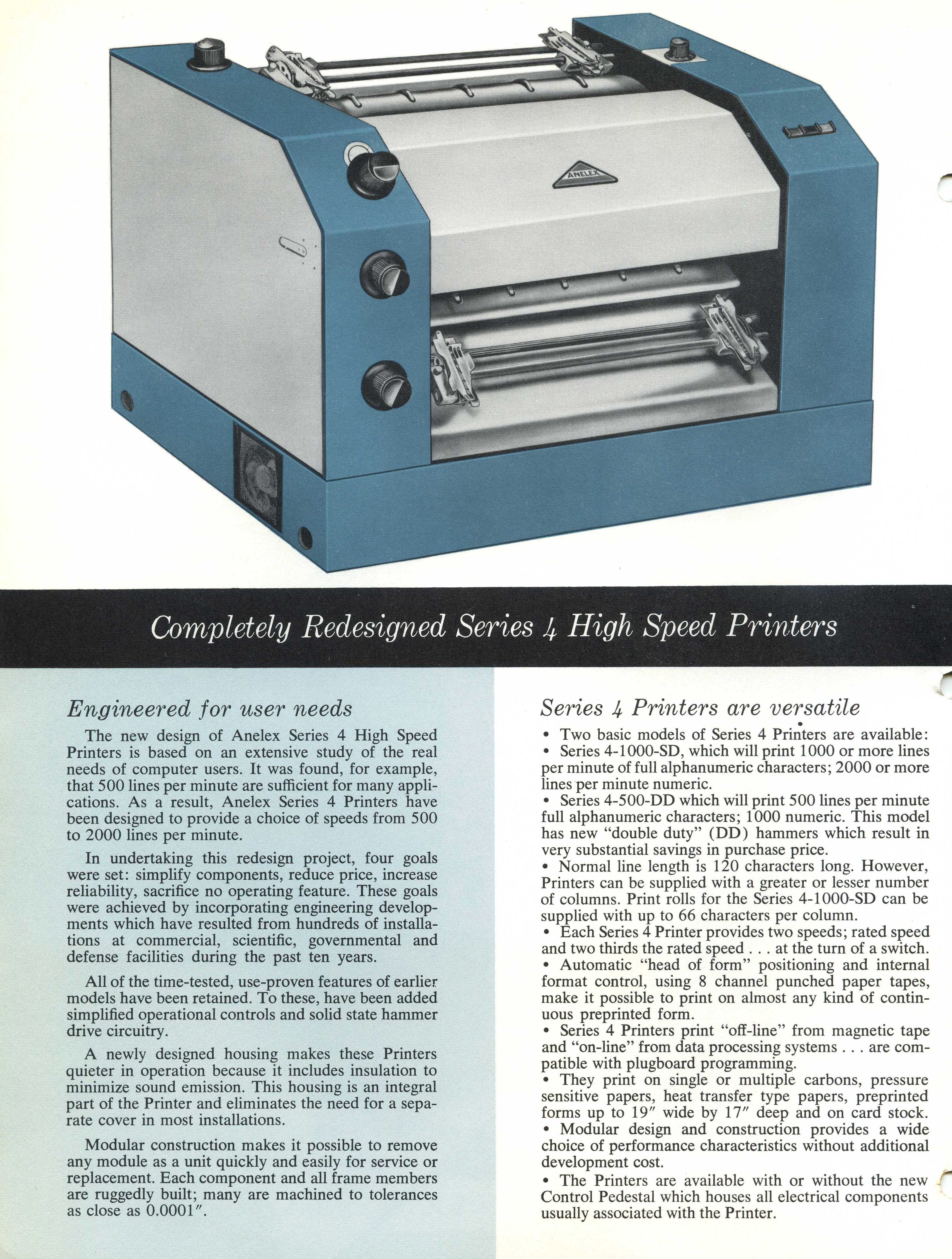 nelex Series 4 Lineprinter: 2