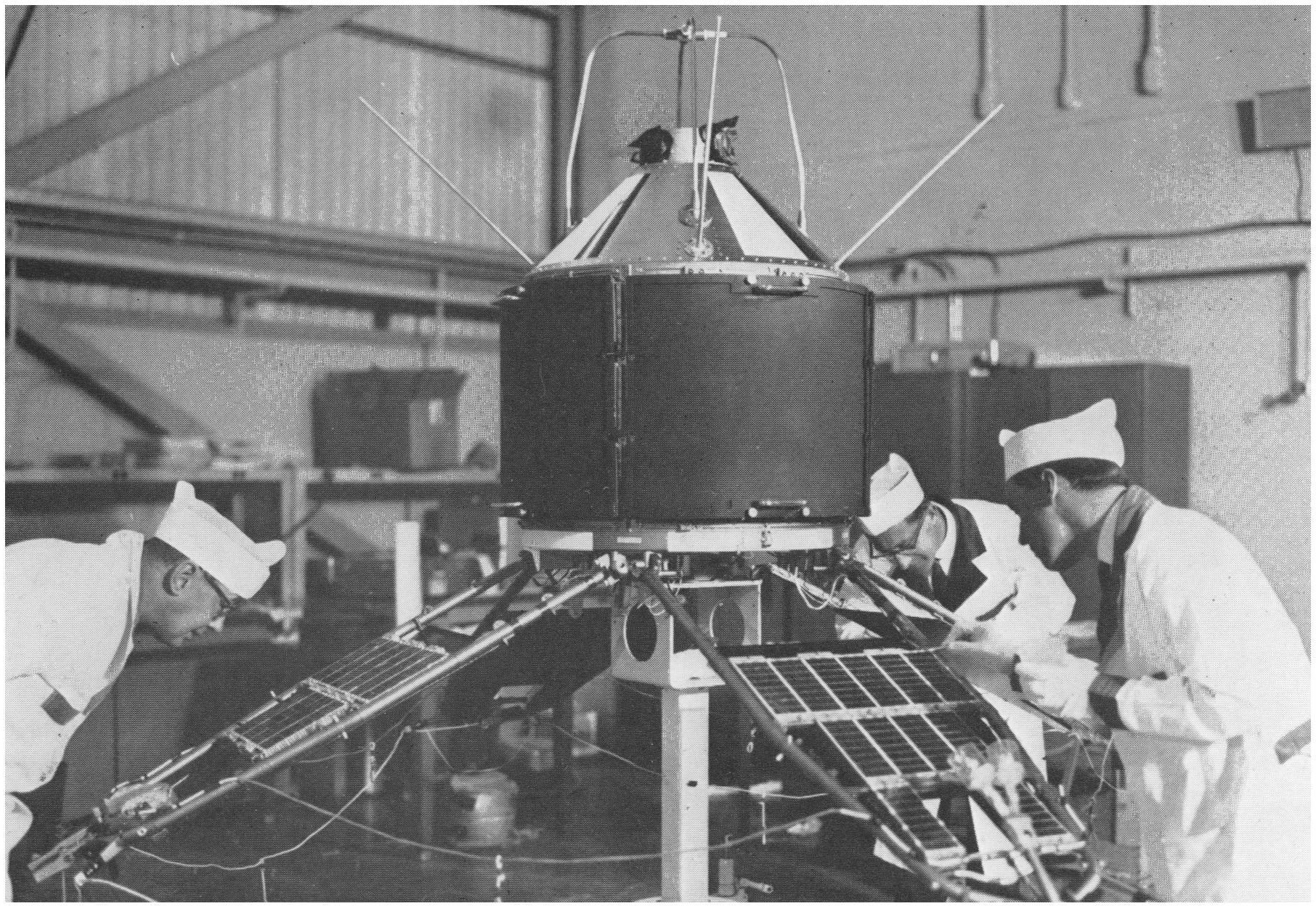Figure 3: Final cleaning and inspection of Ariel III
