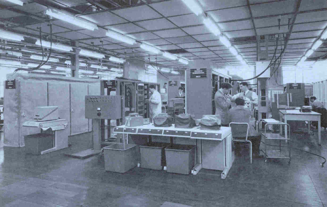 Atlas under construction on the factory floor at West Gorton, Manchester